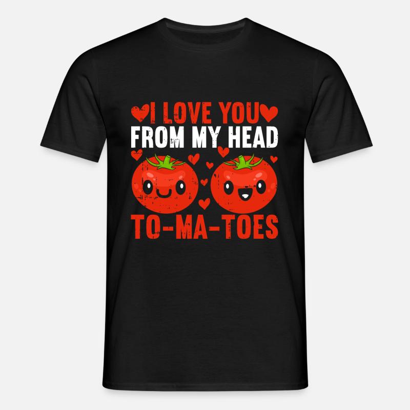 Tomate - Männer T-Shirt - Schwarz