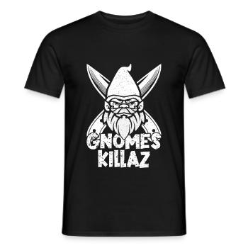 Gnome Costume Men Gnomes Killaz - Men's T-Shirt - black - Front - AI Model Male 178 light (178cm)