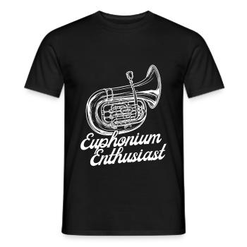 Baryton Passionné Euphonium - T-shirt homme - noir - Devant - AI Model Male 178 light (178cm)