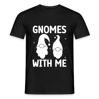 Gnome Costume Hommes Gnomes Avec Moi Gnome - T-shirt homme - noir - Devant - AI Model Male 178 light (178cm)