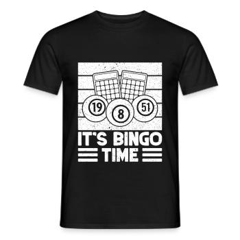 Bingo Player Time Bingo - T-shirt homme - noir - Devant - AI Model Male 178 light (178cm)