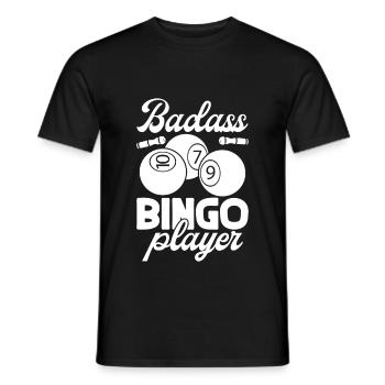 Joueur de bingo Joueur badass Bingo - T-shirt homme - noir - Devant - AI Model Male 178 light (178cm)