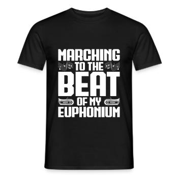 Baryton Marchant The Beat Euphonium - T-shirt homme - noir - Devant - AI Model Male 178 light (178cm)