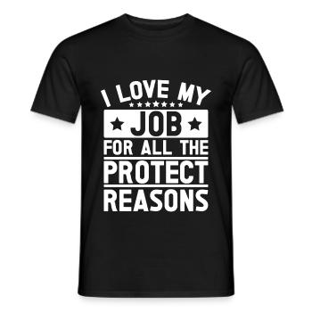 Agent d’assurance Costume Love My Job Medicare - T-shirt homme - noir - Devant - AI Model Male 178 light (178cm)