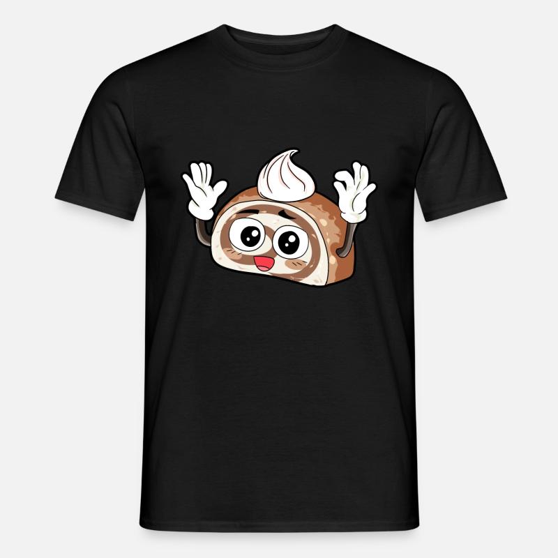 Kuchen Essen Feinschmecker Geschenk - Männer T-Shirt - Schwarz