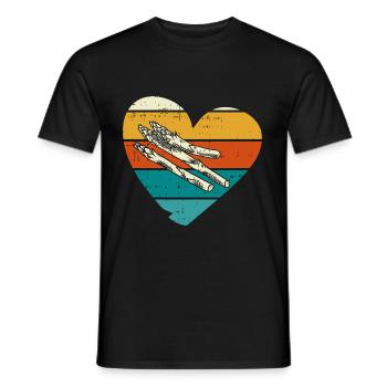 Spargel - Männer T-Shirt - Schwarz - Vorne - AI Model Male 178 light (178cm)