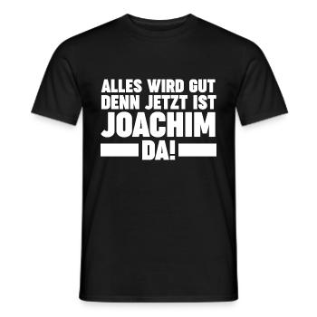 Joachim - Männer T-Shirt - Schwarz - Vorne - AI Model Male 178 light (178cm)