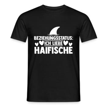 Fische Haifisch - Männer T-Shirt - Schwarz - Vorne - AI Model Male 178 light (178cm)