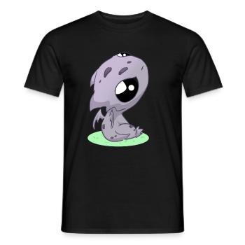 Dragon kawaii - T-shirt homme - noir - Devant - AI Model Male 178 light (178cm)