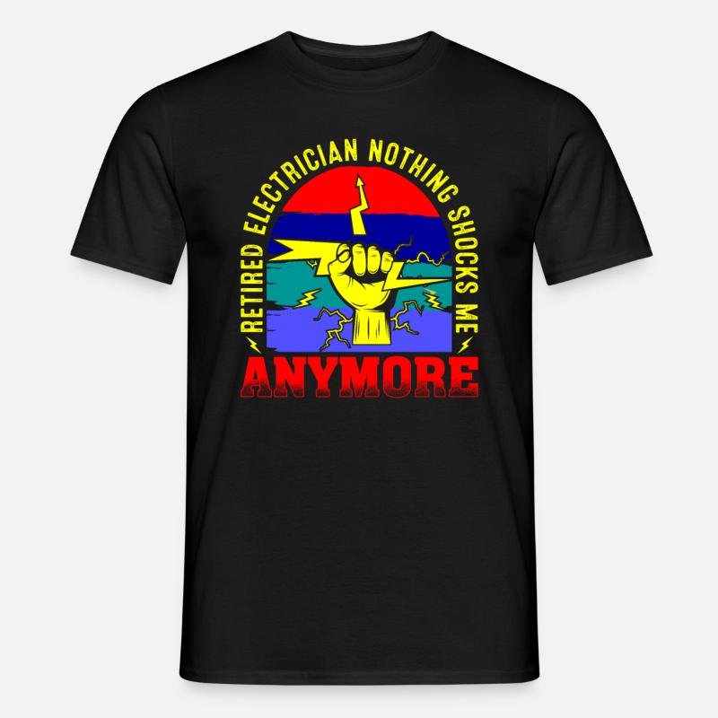 Elektriker Strommeister - Männer T-Shirt - Schwarz