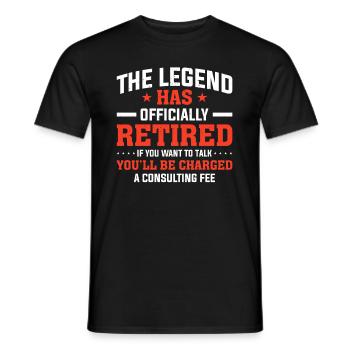 Buchhalter Ruhestand in Zahlen Rente - Männer T-Shirt - Schwarz - Vorne - AI Model Male 178 light (178cm)