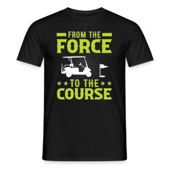 Jouer au golf, c’est vivre !- Swing the golf club - T-shirt homme - noir - Devant - AI Model Male 178 light (178cm)