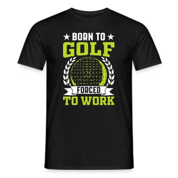 Jouer au golf, c’est vivre !- Swing the golf club - T-shirt homme - noir - Devant - AI Model Male 178 light (178cm)