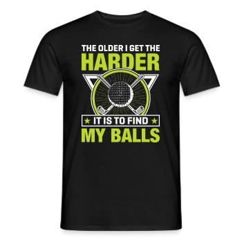 Jouer au golf, c’est vivre !- Swing the golf club - T-shirt homme - noir - Devant - AI Model Male 178 light (178cm)