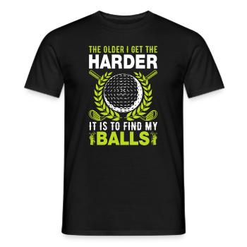 Jouer au golf, c’est vivre !- Swing the golf club - T-shirt homme - noir - Devant - AI Model Male 178 light (178cm)