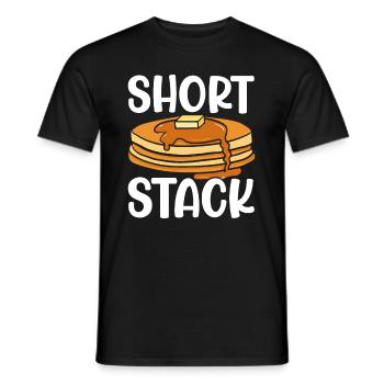 Pancake mit Ahornsirup zum Frühstück - Männer T-Shirt - Schwarz - Vorne - AI Model Male 178 light (178cm)