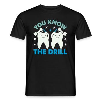Dentist Dentist Teeth - Men's T-Shirt - black - Front - AI Model Male 178 light (178cm)