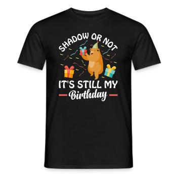 Groundhog - Groundhog Day Birthday - Men's T-Shirt - black - Front - AI Model Male 178 light (178cm)