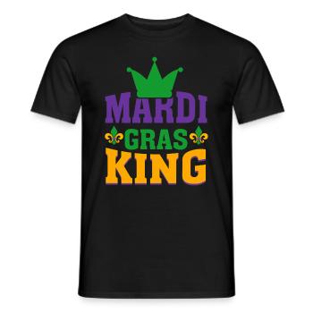 Mardi Gras - Men's T-Shirt - black - Front - AI Model Male 178 light (178cm)