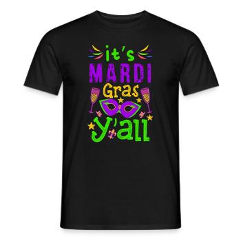 Mardi Gras - Men's T-Shirt - black - Front - AI Model Male 178 light (178cm)