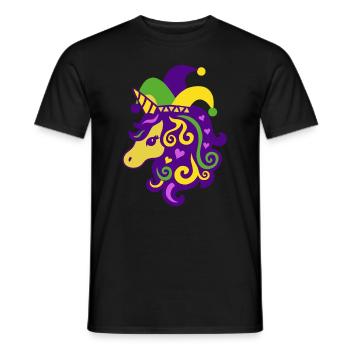 Mardi Gras - Men's T-Shirt - black - Front - AI Model Male 178 light (178cm)