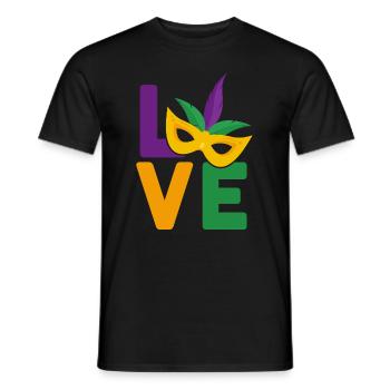 Mardi Gras - Men's T-Shirt - black - Front - AI Model Male 178 light (178cm)