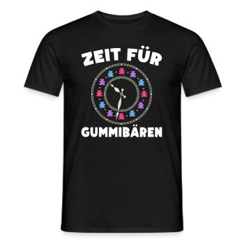 Zeit für Gummibären! Gummibär Uhr Süßigkeit - Männer T-Shirt - Schwarz - Vorne - AI Model Male 178 light (178cm)