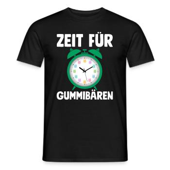 Time for gummy bears! Gummy Bear Watch Candy - Men's T-Shirt - black - Front - AI Model Male 178 light (178cm)