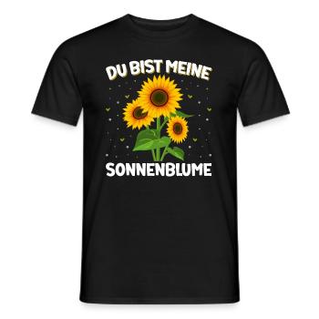 You are my sunflower partnership garden - Men's T-Shirt - black - Front - AI Model Male 178 light (178cm)