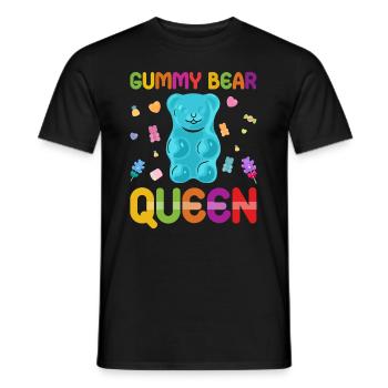 Gümmibär Reine des bonbons - T-shirt homme - noir - Devant - AI Model Male 178 light (178cm)