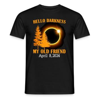 Sonnenfinsternis - Erforsche die Dunkelheit - Männer T-Shirt - Schwarz - Vorne - AI Model Male 178 light (178cm)