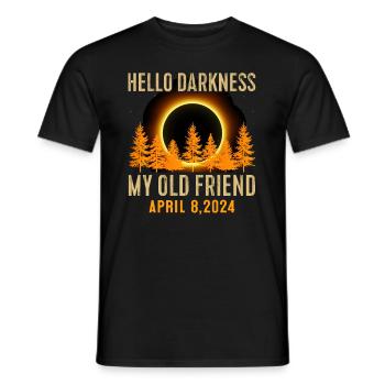 Sonnenfinsternis - Erforsche die Dunkelheit - Männer T-Shirt - Schwarz - Vorne - AI Model Male 178 light (178cm)