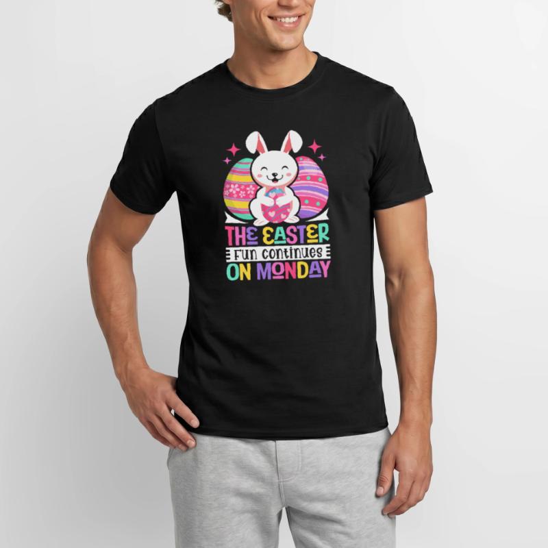 The fun continues Easter Monday Easter time Easter Men’s T-shirt