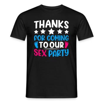 Gender Reveal Geschlechtsenthüllung Boy or Girl - Men's T-Shirt - black - Front - AI Model Male 178 light (178cm)