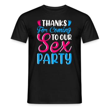 Gender Reveal Geschlechtsenthüllung Boy or Girl - Men's T-Shirt - black - Front - AI Model Male 178 light (178cm)