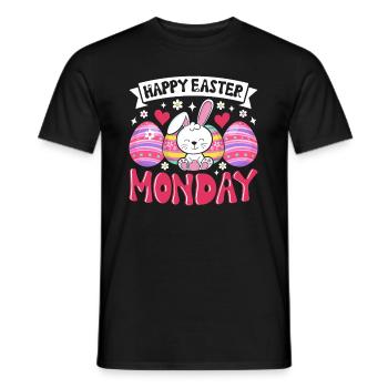 Frohen Ostermontag! Ostern Ostereier Osterhase - Männer T-Shirt - Schwarz - Vorne - AI Model Male 178 light (178cm)