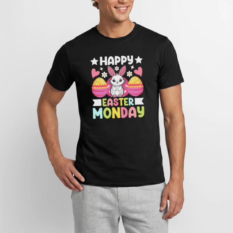Happy Easter Monday! Easter Easter Eggs Easter Bunny Men’s T-shirt