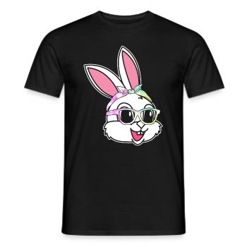Ostern süßes Häschen Osterhase - Männer T-Shirt - Schwarz - Vorne - AI Model Male 178 light (178cm)