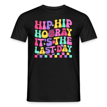 Letzter Schultag Abschluss Sommerferien Schüler - Männer T-Shirt - Schwarz - Vorne - AI Model Male 178 light (178cm)