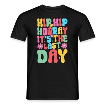 Last day of school Graduation Summer Holidays Pupils - Men's T-Shirt - black - Front - AI Model Male 178 light (178cm)