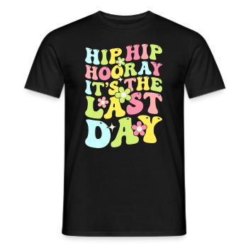 Last day of school Graduation Summer Holidays Pupils - Men's T-Shirt - black - Front - AI Model Male 178 light (178cm)