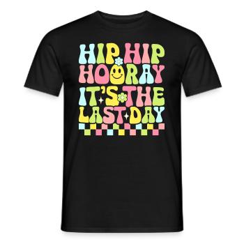 Letzter Schultag Abschluss Sommerferien Schüler - Männer T-Shirt - Schwarz - Vorne - AI Model Male 178 light (178cm)