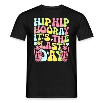 Letzter Schultag Abschluss Sommerferien Schüler - Männer T-Shirt - Schwarz - Vorne - AI Model Male 178 light (178cm)