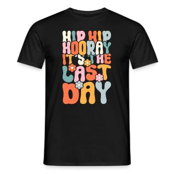 Last day of school Graduation Summer Holidays Pupils - Men's T-Shirt - black - Front - AI Model Male 178 light (178cm)