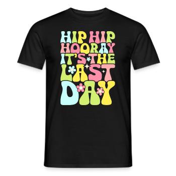 Letzter Schultag Abschluss Sommerferien Schüler - Männer T-Shirt - Schwarz - Vorne - AI Model Male 178 light (178cm)
