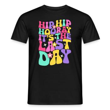 Last day of school Graduation Summer Holidays Pupils - Men's T-Shirt - black - Front - AI Model Male 178 light (178cm)