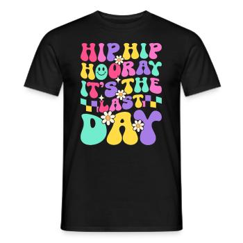 Letzter Schultag Abschluss Sommerferien Schüler - Männer T-Shirt - Schwarz - Vorne - AI Model Male 178 light (178cm)