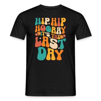 Last day of school Graduation Summer Holidays Pupils - Men's T-Shirt - black - Front - AI Model Male 178 light (178cm)