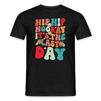 Dernier jour de classe Remise des diplômes Vacances d’été Elèves - T-shirt homme - noir - Devant - AI Model Male 178 light (178cm)