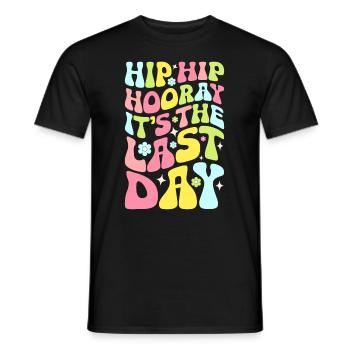 Last day of school Graduation Summer Holidays Pupils - Men's T-Shirt - black - Front - AI Model Male 178 light (178cm)